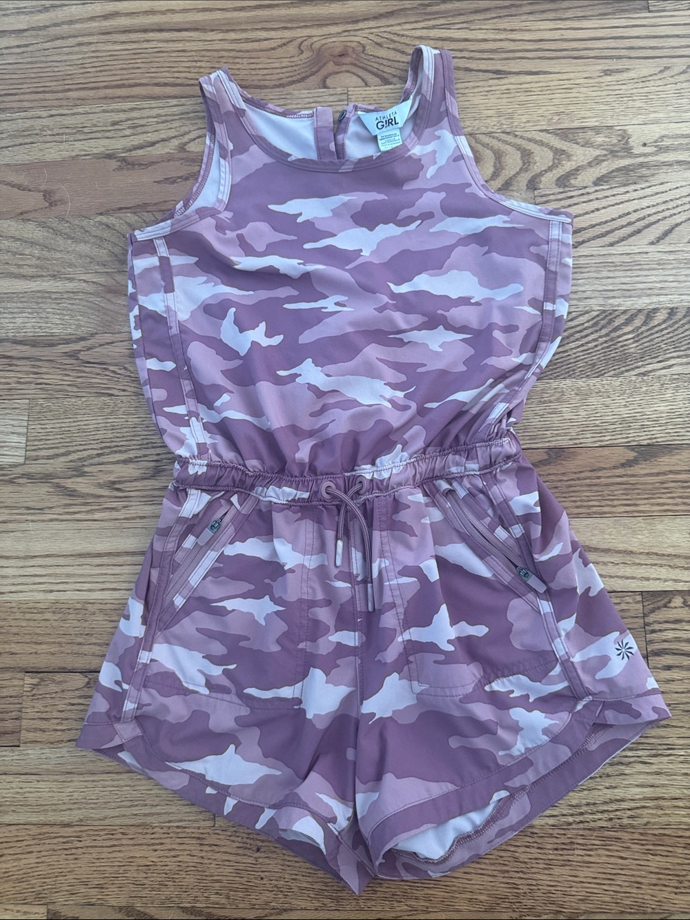 Girls' Mauve Camouflage Romper - Athleta Girl Size M (8-10)